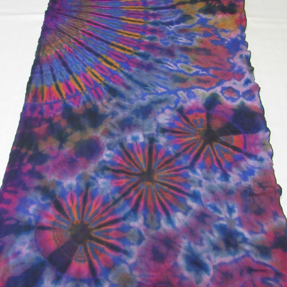Boho hippy tie dye scarf/shawl - Picture 4 of 5